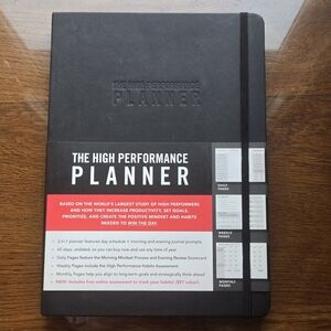 Black High Performance Planner